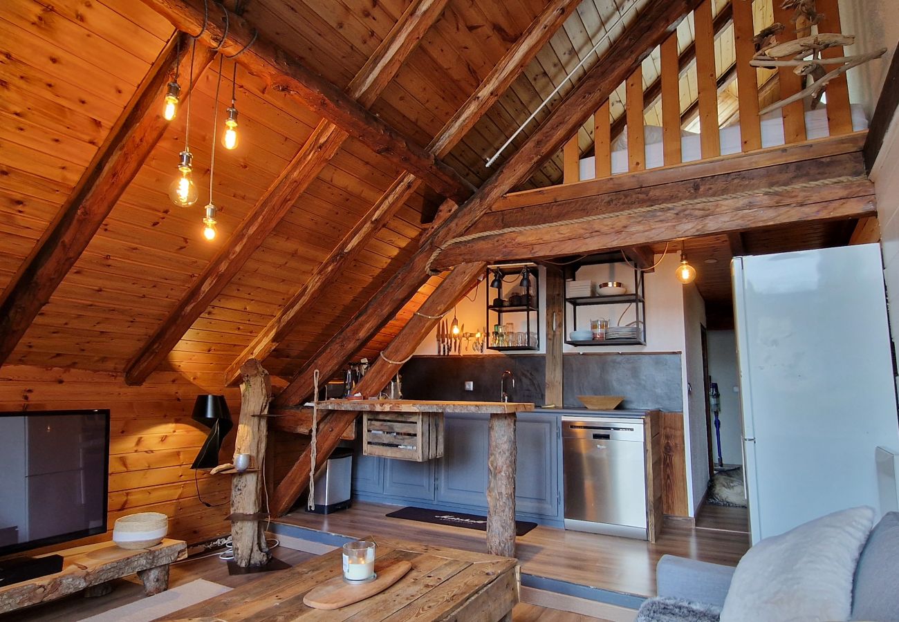 Appartement à Le Monêtier-les-Bains - Coquet T2 mezzanine en duplex au cachet montagne