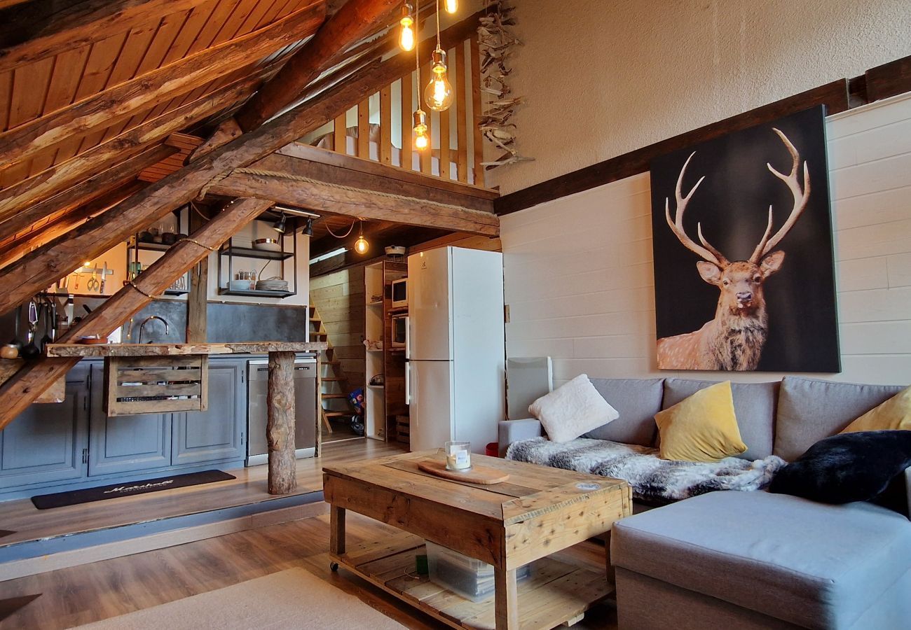Appartement à Le Monêtier-les-Bains - Coquet T2 mezzanine en duplex au cachet montagne